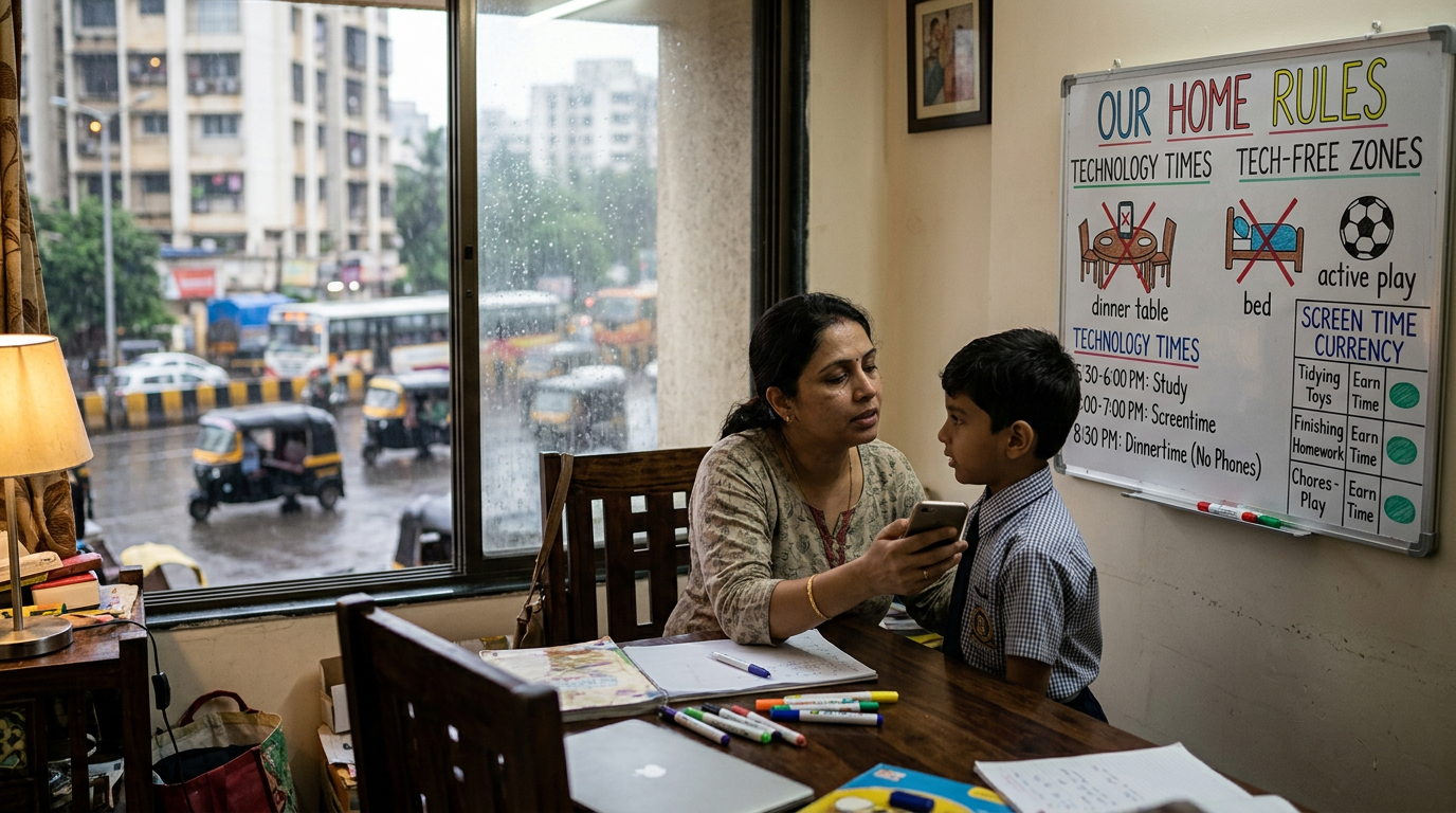 Practical Screen Time Rules for Mumbai & Navi Mumbai Parents
